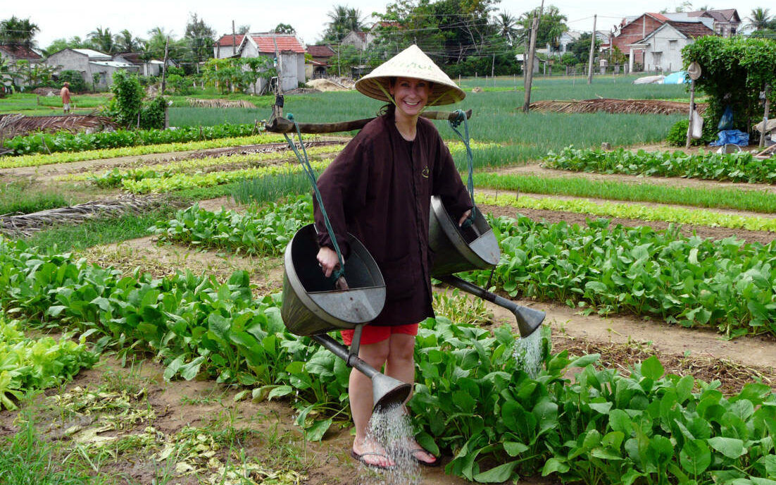 Immerse in Tra Que’s lush agricultural heritage